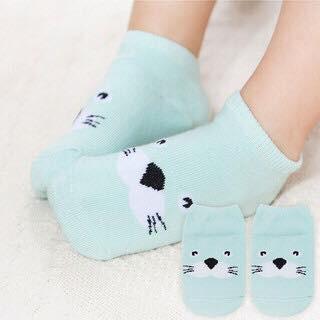 Kaos Kaki Pendek Bayi Korea Anti Slip Karakter Animal