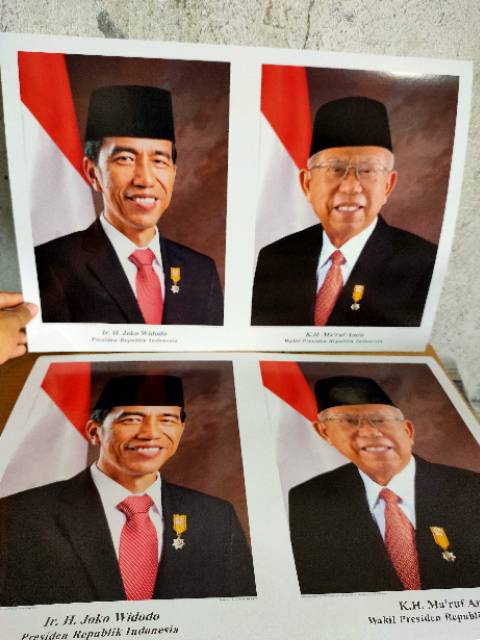 Foster Presiden Jokowi Wakil Ma Ruf Amin Periode 2019 2024 Uk 32 X 48 Cm Shopee Indonesia