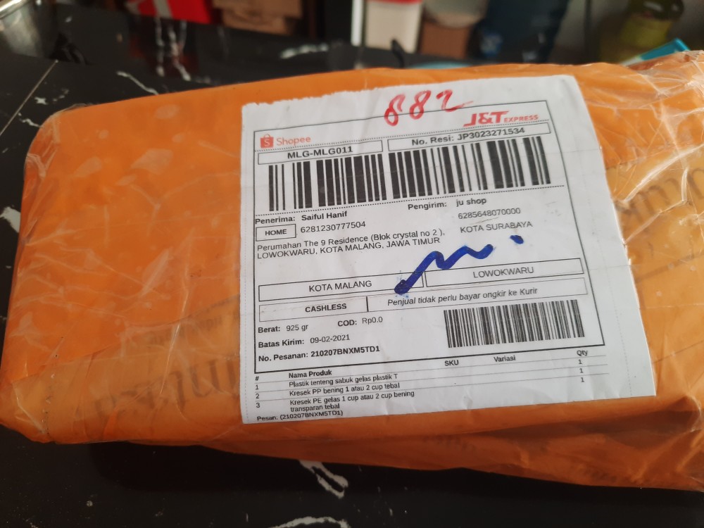 Kresek Pp Bening 1 Atau 2 Cup Tebal