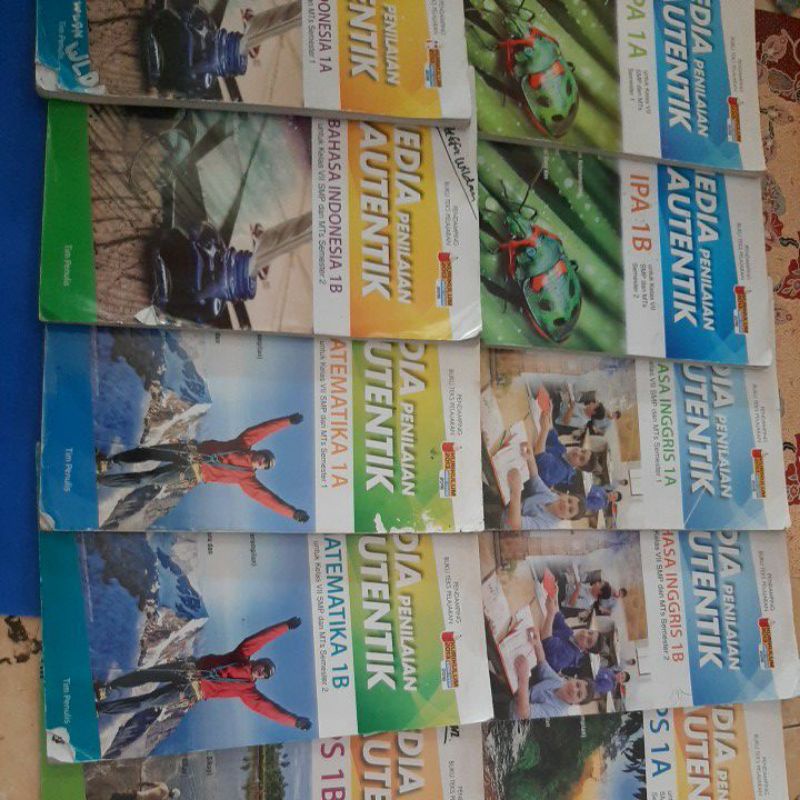 Media Penilaian Autentik kelas 1 SMP/MTs berisi Mapel IPA,IPS,Bahasa,Matematika,Bahasa Inggris