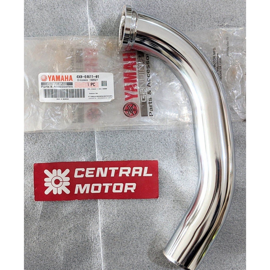 PIPA PIPE EXHAUST LEHER TENGKUK KNALPOT KENALPOT RXKING RX KING RX-KING NEW ORIGINAL ASLI YAMAHA 4X8-E4611-01