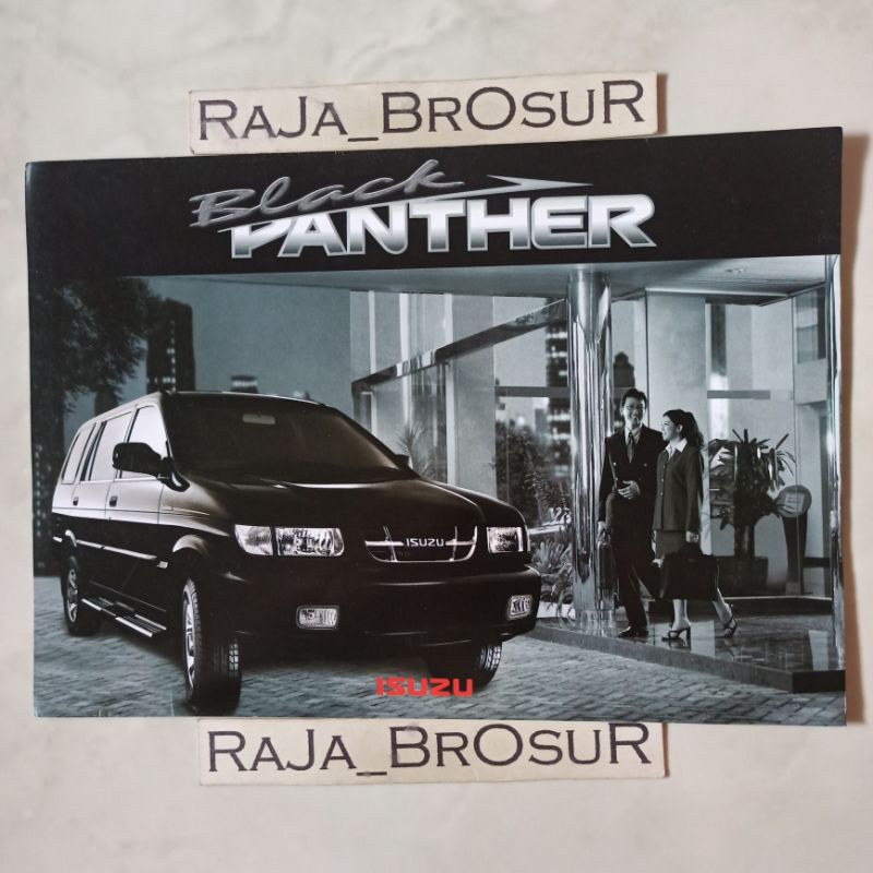 Poster brosur katalog flyer jadul lawas Isuzu Black Panther 2002