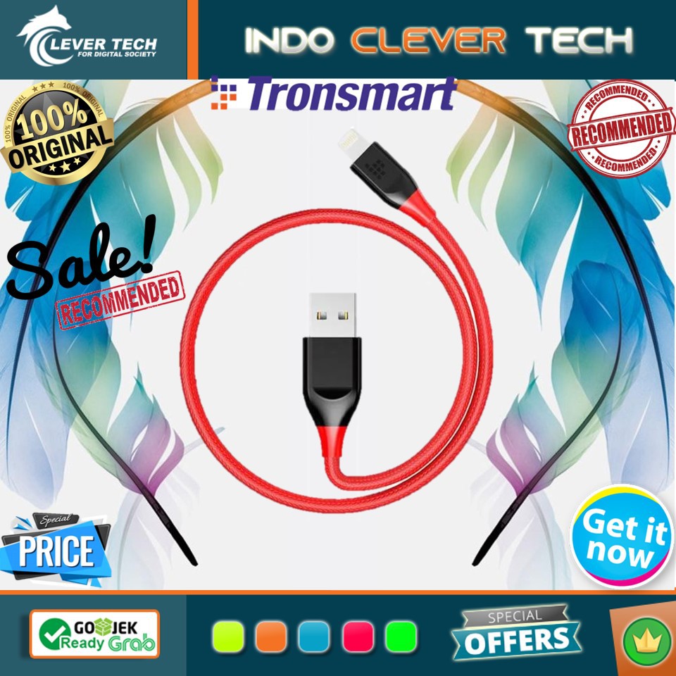 Tronsmart 19AWG Double Braided Lightning Cable 0.3M(1ft) [LTA22]