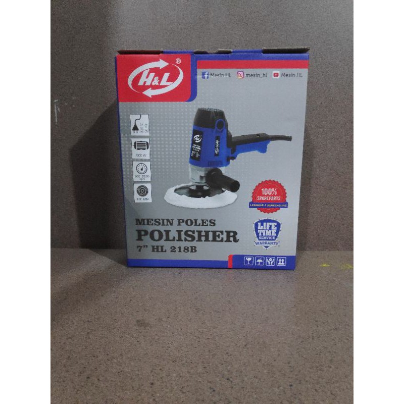hnl mesin poles polisher 7" HL 218B