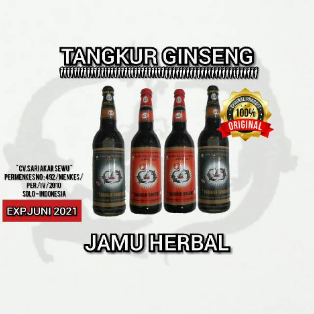 Jamu tangkur ginseng pegel linu