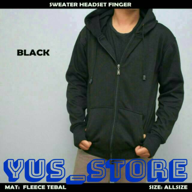 Jaket sweater ripcurl headset finger /sweater jaket ripcurl headset finger