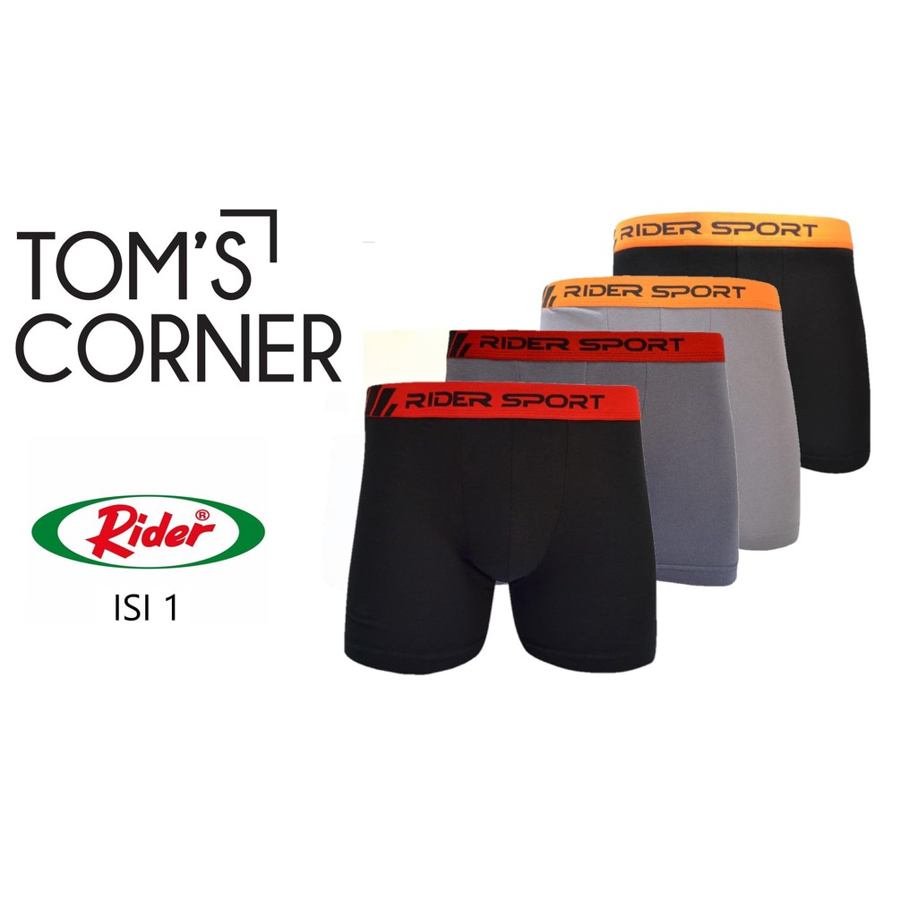 Boxer Rider Sport R 763 B | Celana dalam pria | pakaian baju olahraga - Random, M