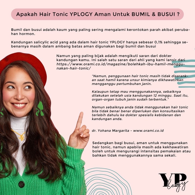 YPLOGY Hair Tonic 100ml Ginseng/Green Tea/Aloe Vera Untuk Rambut Rontok, Rambut Botak, Rambut Tipis-5