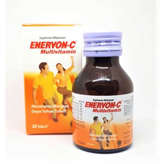 ENERVON C 30 tablet suplemen daya tahan tubuh vitamin enervon c isi 4 vitamin c