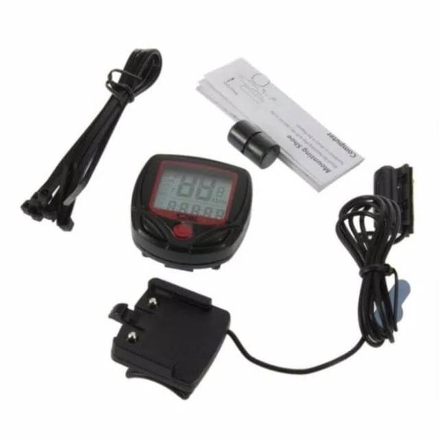 SunDING Speedometer Sepeda 14 Function LCD Display Bicycle SD-548B