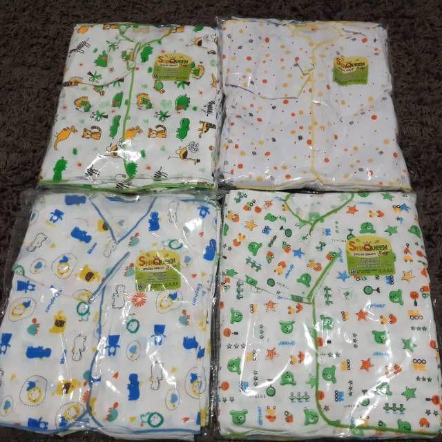 Baju Bayi Motif Lengan Panjang 6pcs da 3pcs SNI-3pcs NB