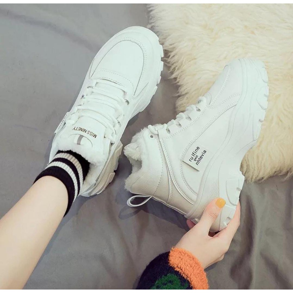 ARMY - Sneakers boots casual wanita high-top sepatu wanita hangat terbaru / sepatu wanita terbaru / sepatu korea murah terlaris