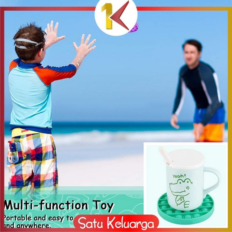 viralkan Mainan POP IT 2 PEMAIN super Jumbo rainbow panjang tebal 32 x 19 free 2 dadu games anak-6