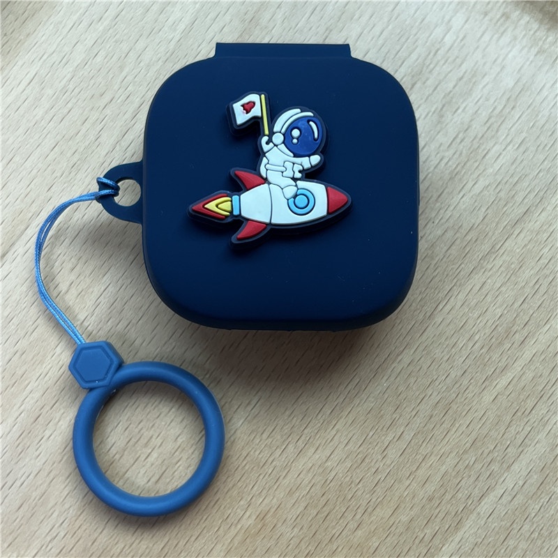 Case Pelindung Earphone Bluetooth Wireless Bahan Silikon Bentuk Kartun Astronot Untuk Haylou GT6 GT7