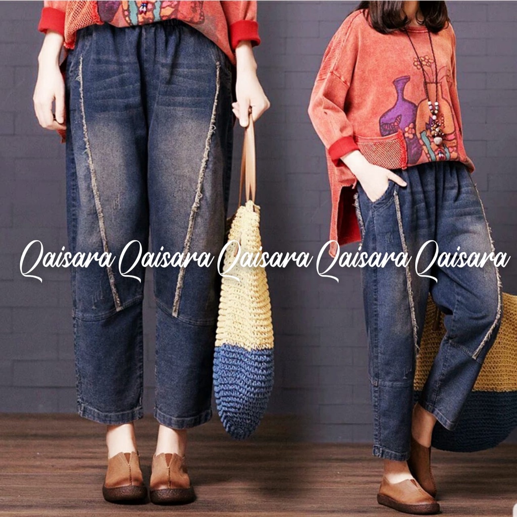 VERSA CULLOTE JEANS / VERSA KULOT JUMBO (KULOT JEANS JUMBO VARIASI BORDIR) N95