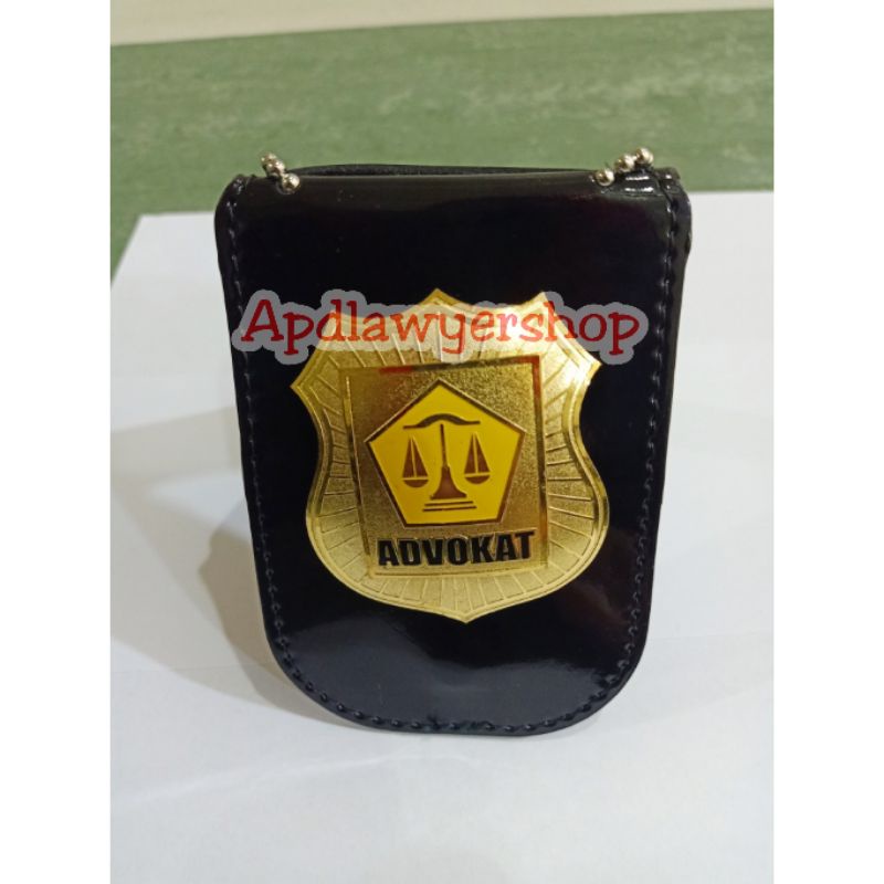

Dompet Kalung Lencana Dompet Kartu Dompet KTA Advokat pengacara kulit Hitam Kwalitas PREMIUM