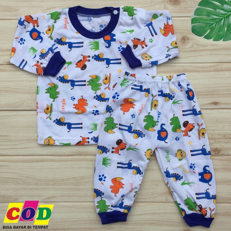 Setelan Piyama Bayi Baju Bayi Kaos Oblong lengan panjang Anak usia 6-12 Bulan Almeera Baby and Kids