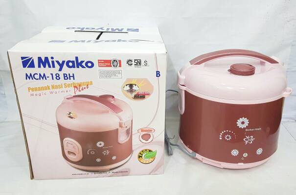 Magic Com Rice Cooker Miyako 1.8 Liter MCM 18BH - 18 BH 3in1 1,8L Penanak Pengukus Penghangat Nasi