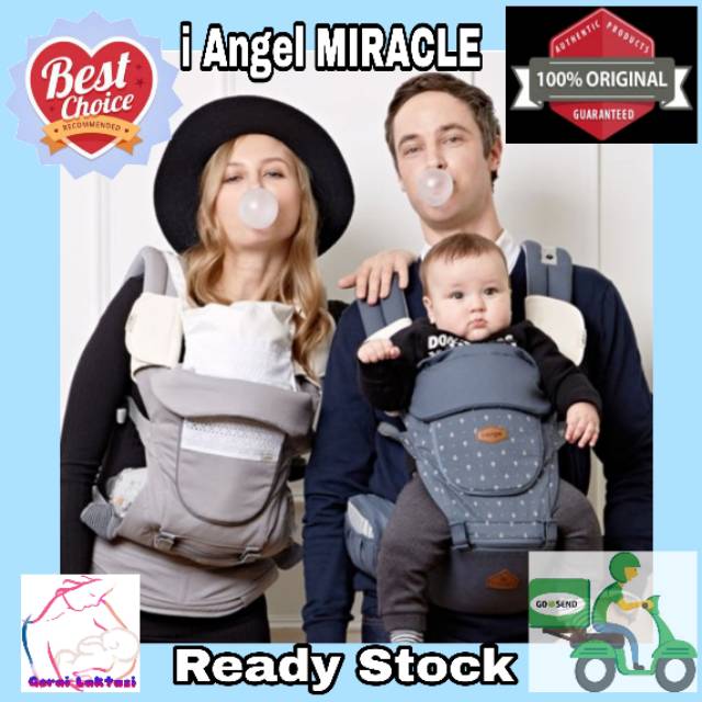 i-ANGEL MIRACLE MELANGE NAVY 4 IN 1 BABY CARRIER ORIGINAL