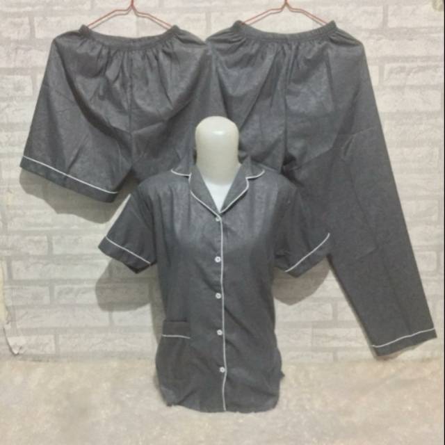 Piyama 3in1 dewasa embos