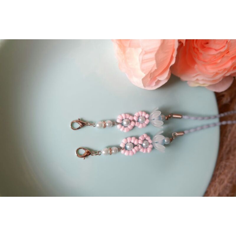 strap mask 2 in 1, kait masker,kait masker lucu, kait masker pastel, strap mask cantik, kait masker 