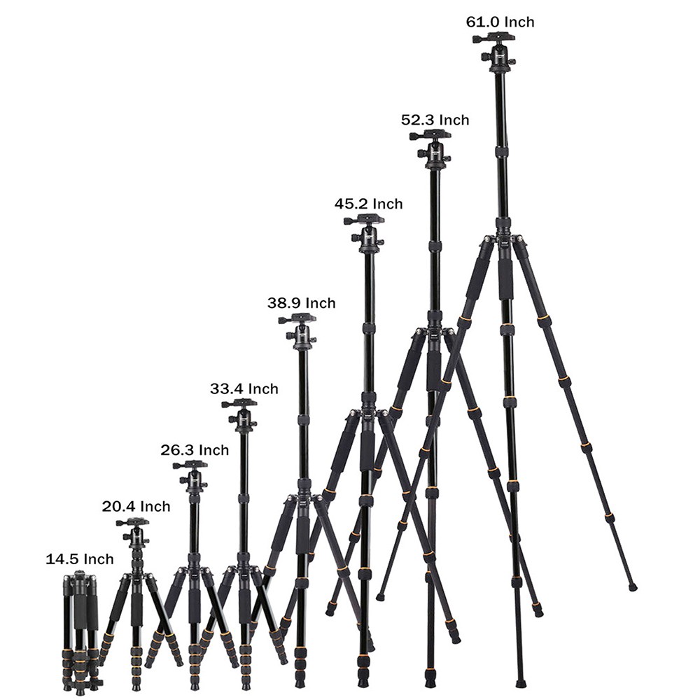 Tripod Photo &amp; Video With Ball Head - Q666 - Black