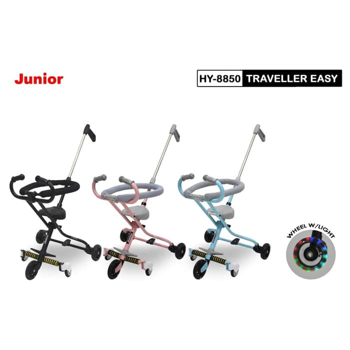 Makassar - Stroller Traveller Easy Junior HY8850/Stroller Sepeda Micro Trike Traveller Easy HY 8850