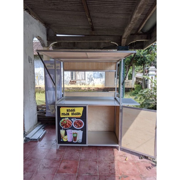 (SGL) Gerobak Lipat jumbo atap ekor lengkap