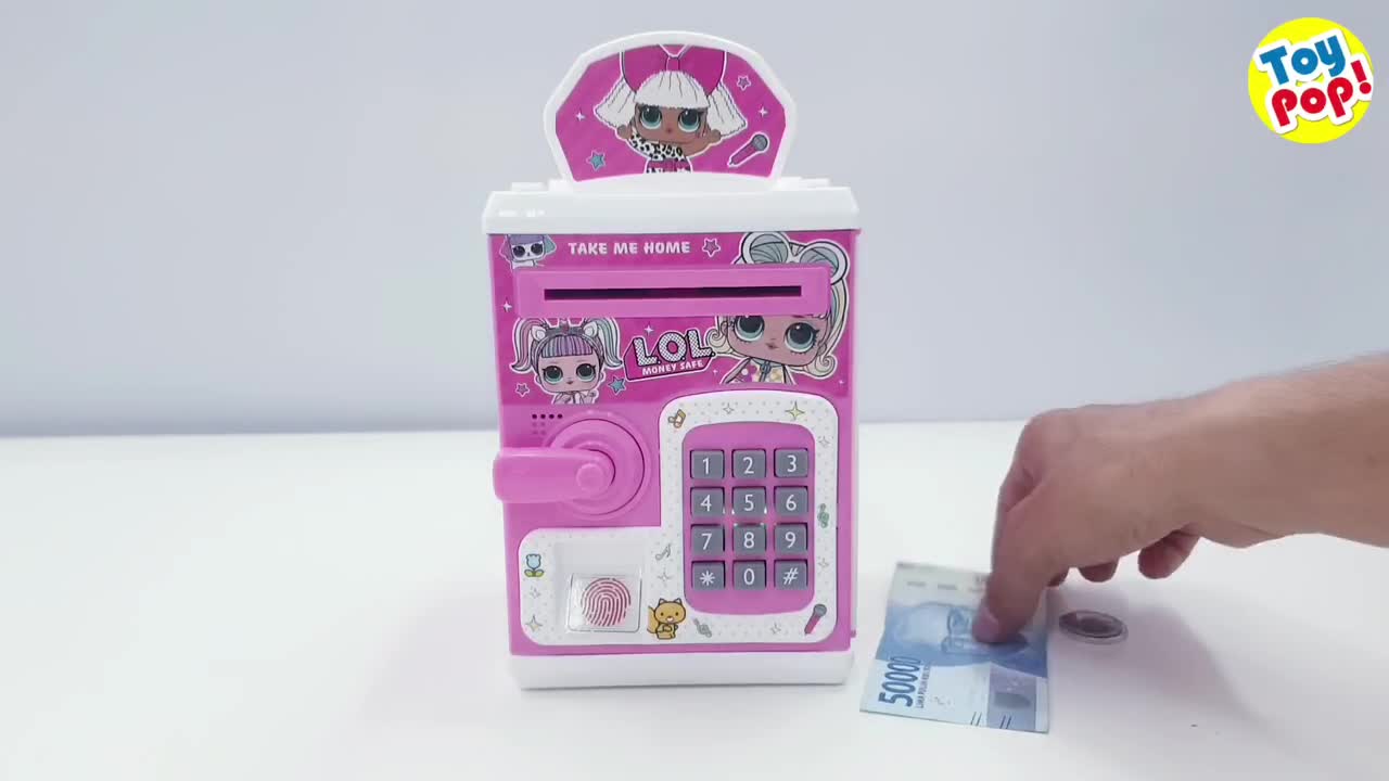 MAINAN EDUKASI ATM CELENGAN TABUNGAN LOL HELLO KITTY PAKAI