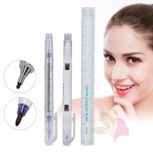 

Tatto piercing tondaus pen surgical marker spidol sulam alis oprasi