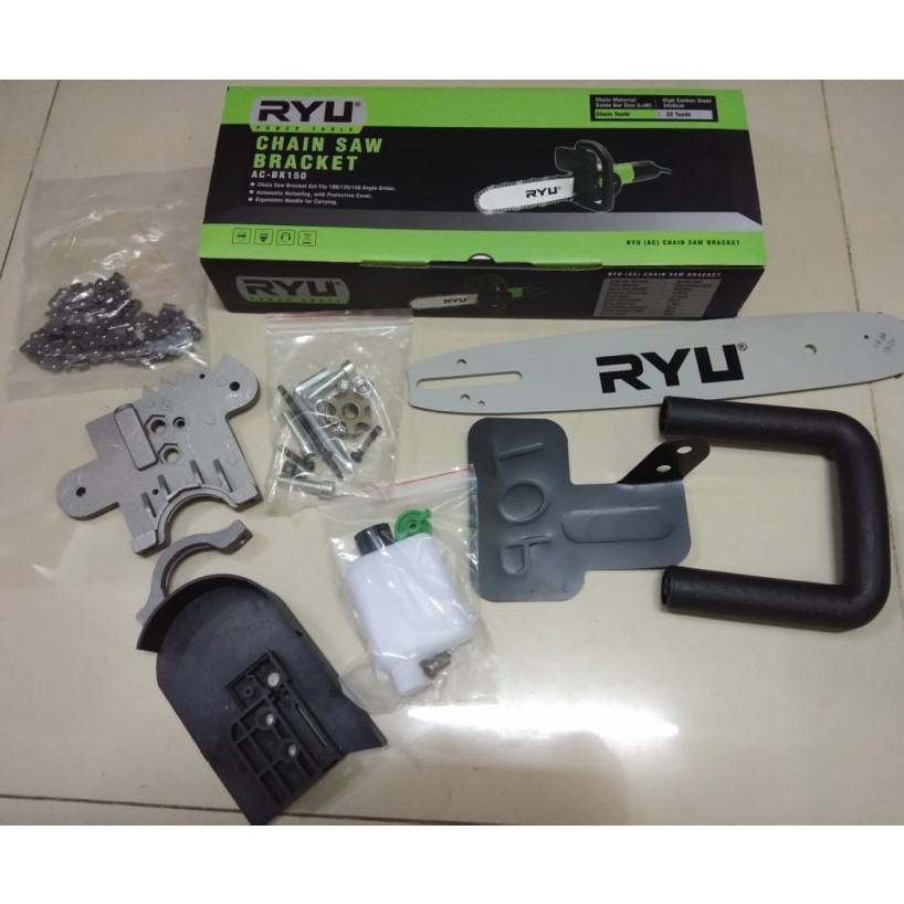 ALAT MESIN ADAPTOR CHAINSAW RYU AC-BK150/GERGAJI MESIN POTONG KAYU GERINDA GURINDA/MESIN ADAPTOR