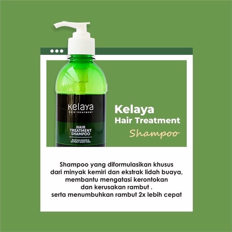 KELAYA HAIR TREATMENT SHAMPOO 250ML ANTI KETOMBE RAMBUT RONTOK