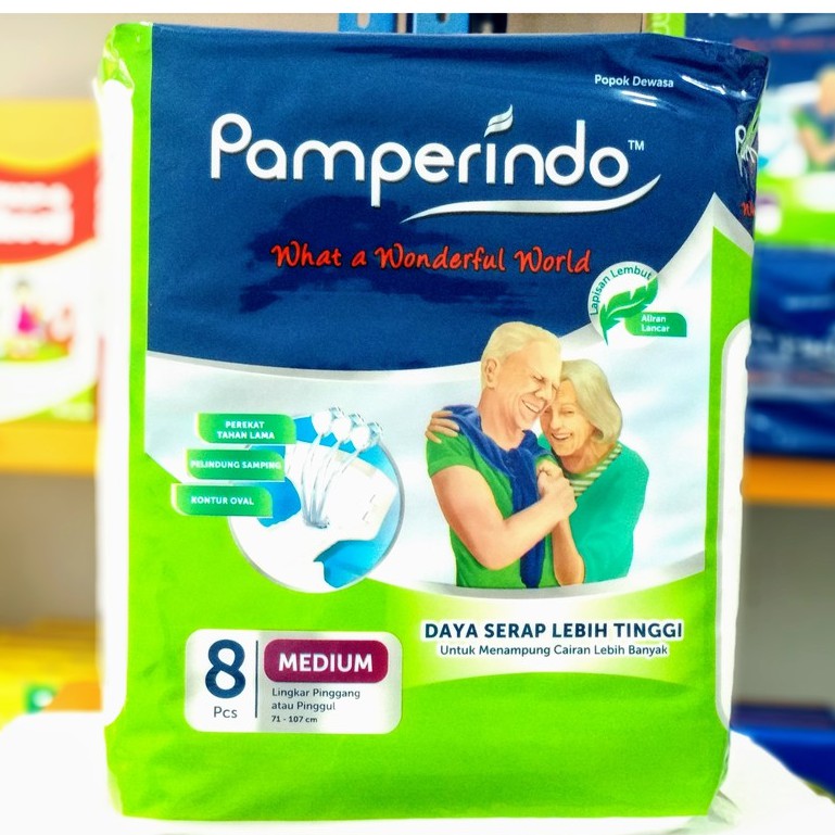 Popok Dewasa PAMPERINDO Adult Diapers M L XL