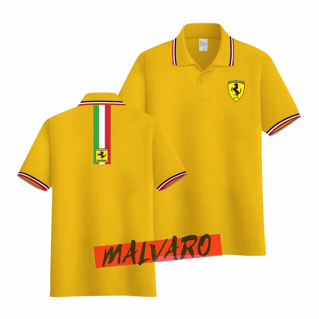 MALVARO Polo Shirt / Polo List / Kaos Kerah Pria / Kaos Polo / Tshirt Pria N-2 (CL-DB)