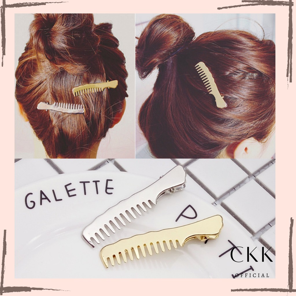 ➰CKK➰ Jepit Rambut FA62 Model Barrette Sisir Ala Korea untuk Wanita