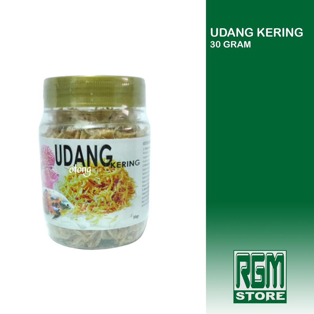 UDANG kering pakan makanan ikan 30 gram