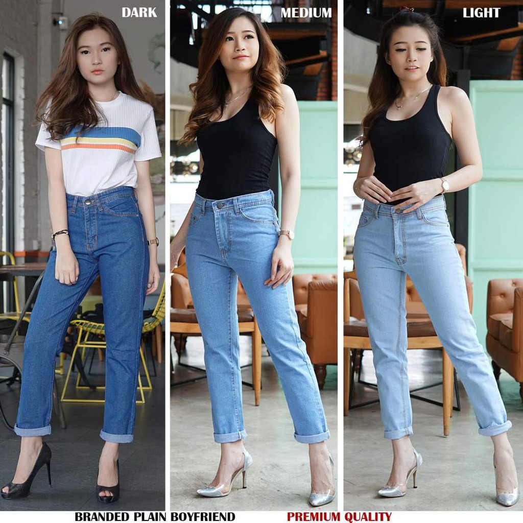 MFcollection CELANA  BOYFRIEND  JEANS WANITA  5W IMPORT 