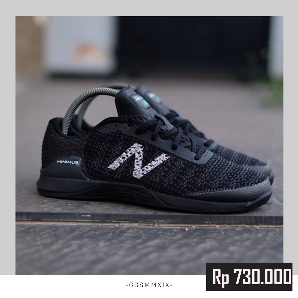 Sepatu New Balance Minimus Prevail Black Original Replace Box | NB Minimum Prevail Black Replace Box
