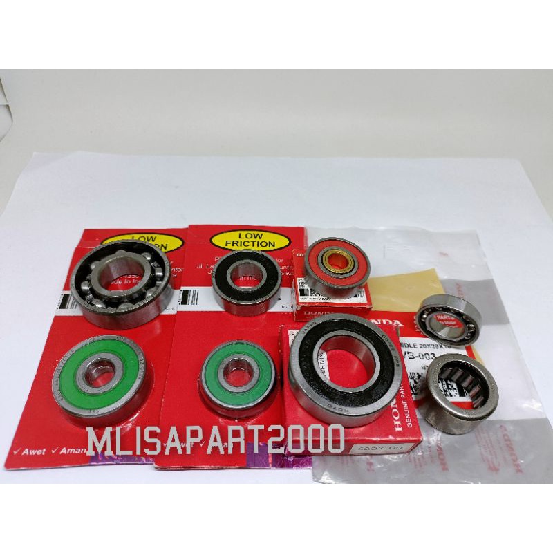 Jual Bearing/Laher Rasio 7PC+Bearing Bak CVT+Bearing PULLY Beat Scoopy