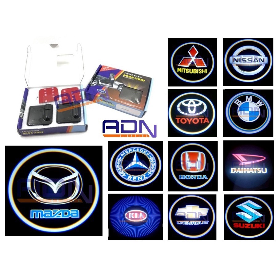 Lampu Logo Led Pintu Mobil Tanpa Kabel by ADN.in