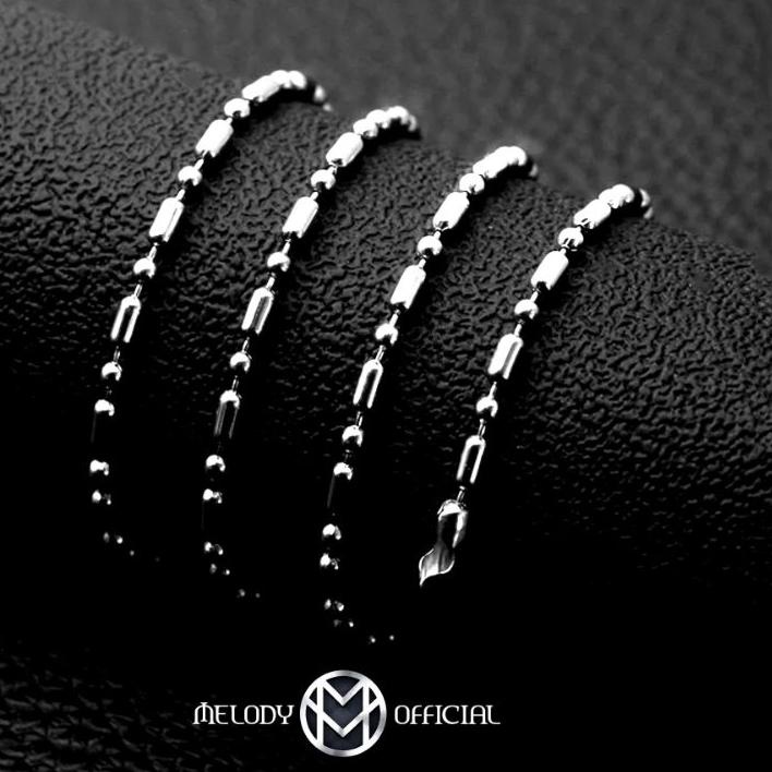 ✨Promo Kalung Pria Wanita Rantai Mci Titanium Silver Asli Anti Karat #tiktoktrend