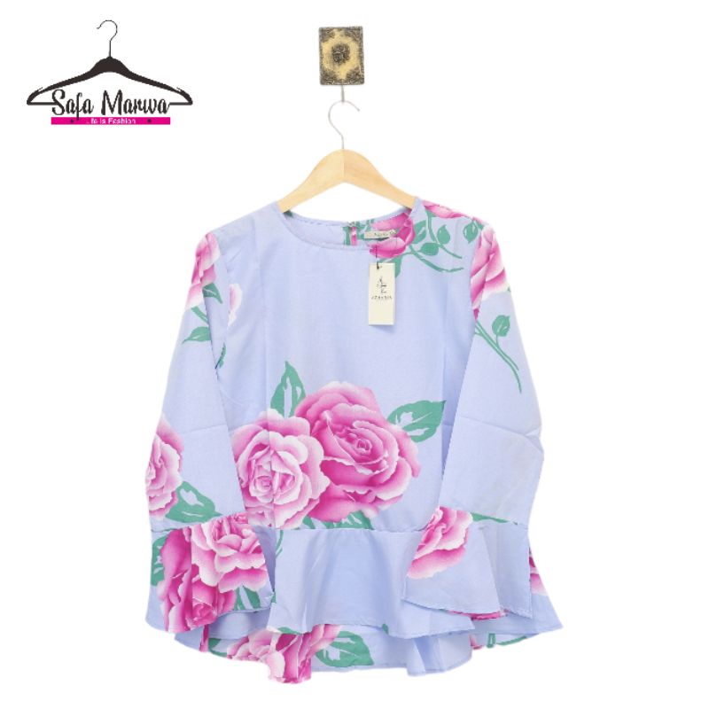 Blouse Wanita Dewasa By Azhania Motif Salur