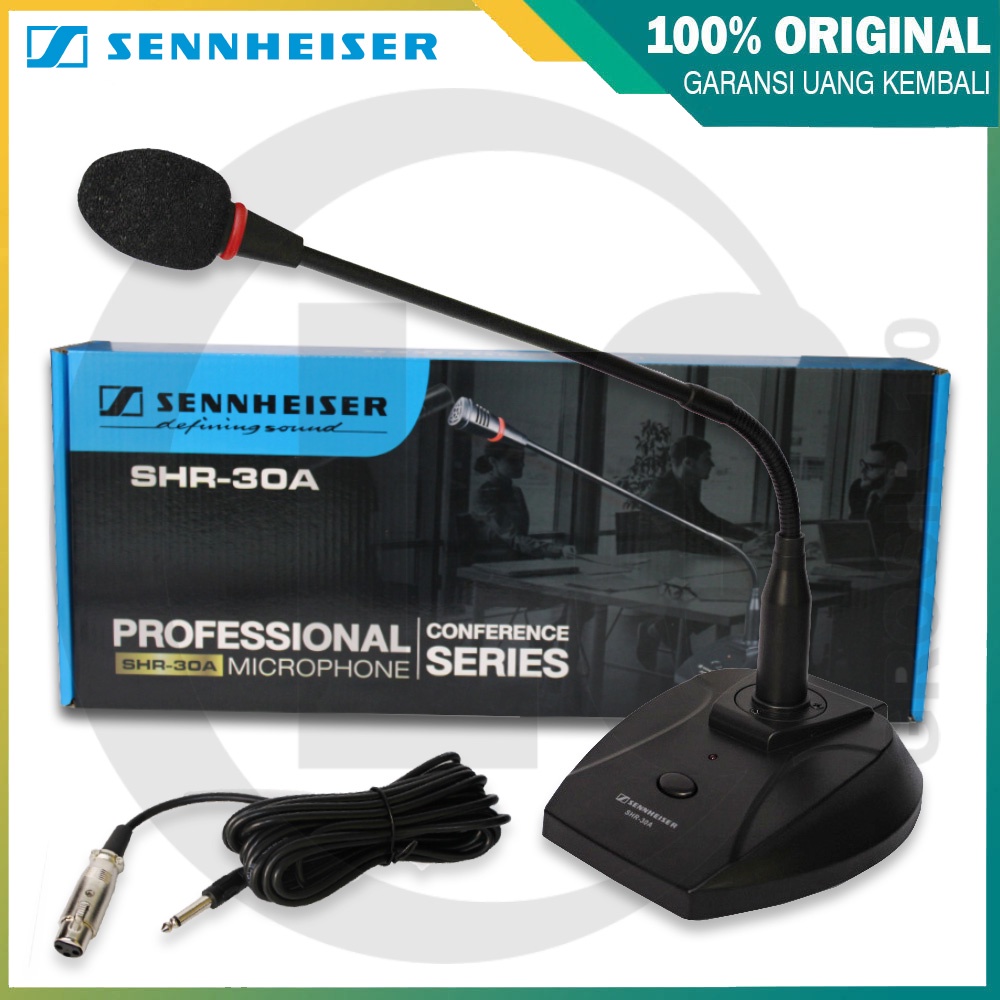MIC PODIUM SENNHEISER SHR 30A MIKROFON MEJA MEETING PANJANG KABEL 5 METER
