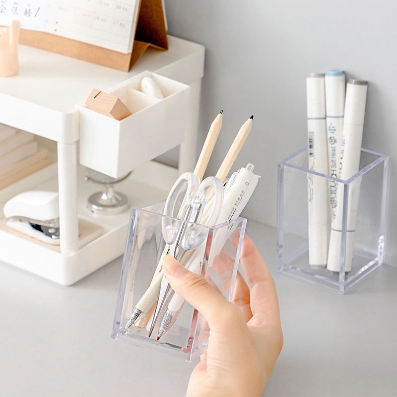 Rak Display Holder Brush Makeup Bahan Akrilik Transparan