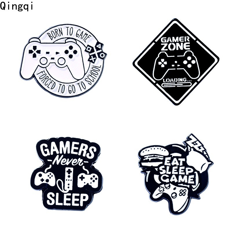 Bros Pin Enamel Desain Quote Game Player Bahan Alloy Untuk Topi Dan Kemeja