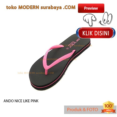 ANDO NICE LIKE PINK sandal wanita jepit casual