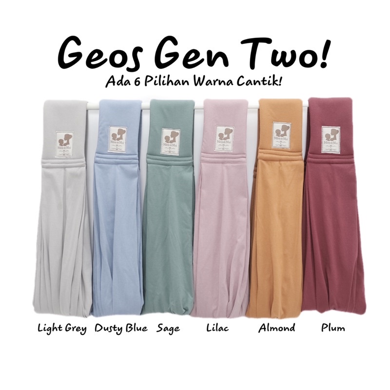 MERE ET MOI GEN TWO [CLASSIC SERIES] | Gendongan Kaos Bayi Geos | Cukin