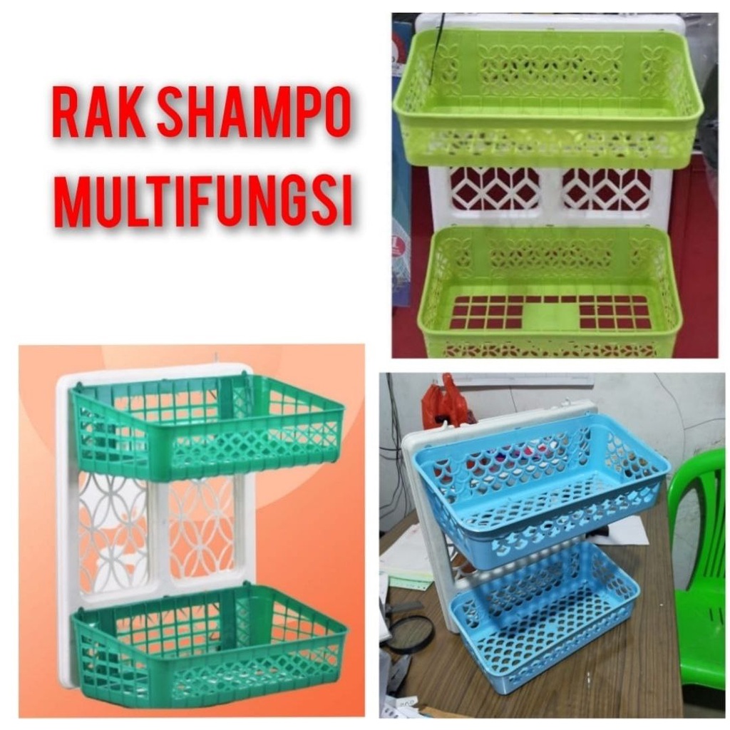 RAK SHAMPO PLASTIK / RAK SHAMPOO PLASTIK MULTIFUNGSI [gerai]