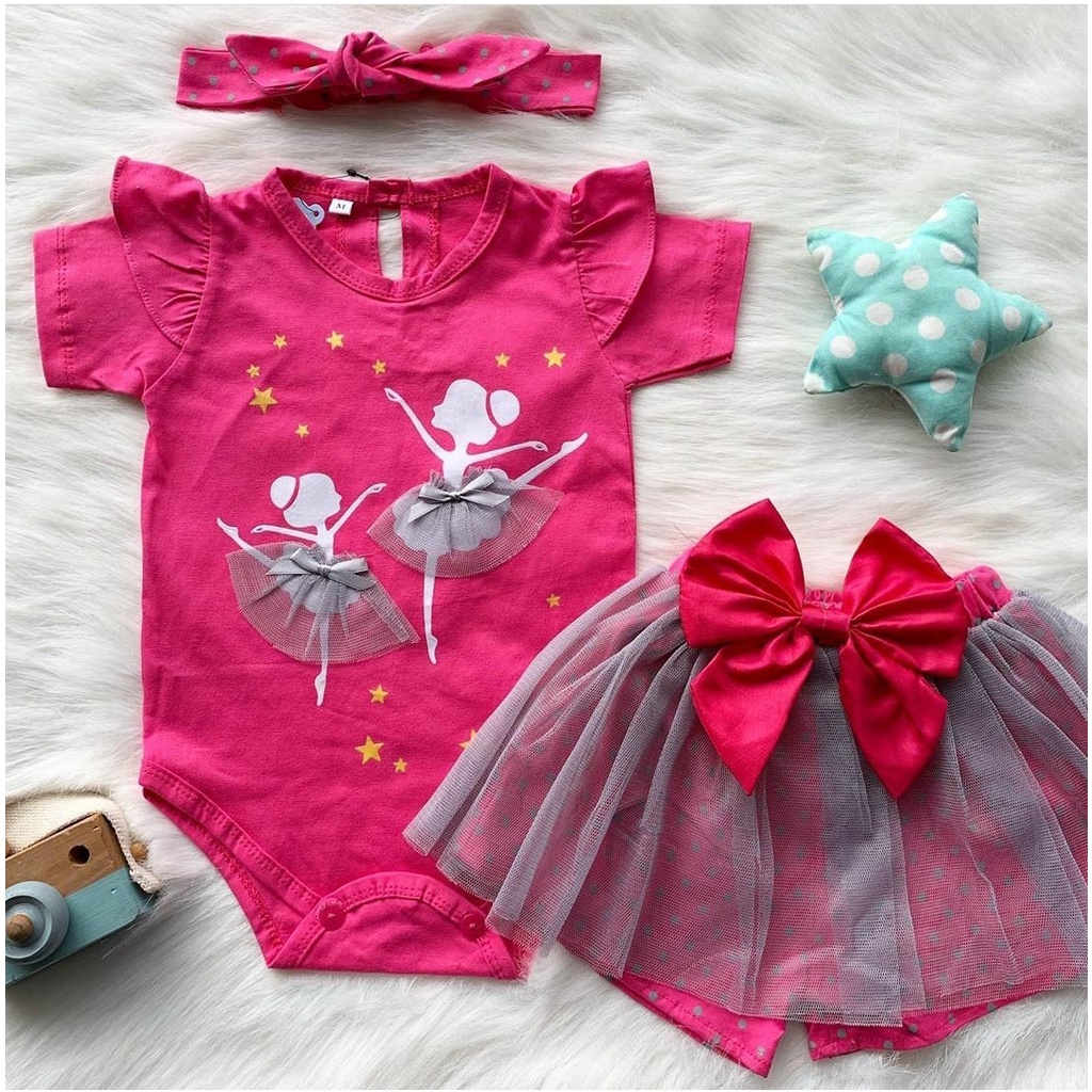 Setelan baju jumper rok bandana motif lucu bestseller fashion anak bayi cewek perempuan murah -bal