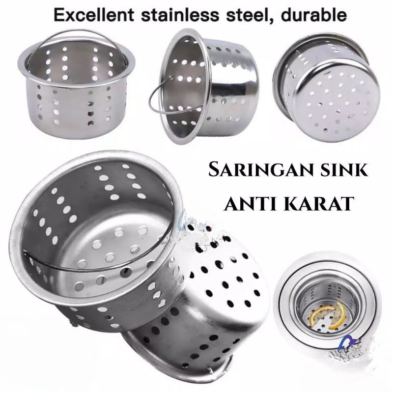 Saringan Afur / Saringan Sink Stainless / Sink Cuci Piring / Saringan Wastafel Stainless